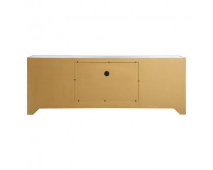 Elegant James 72" Mirrored TV Stand - Gold (MF70172G-F1)