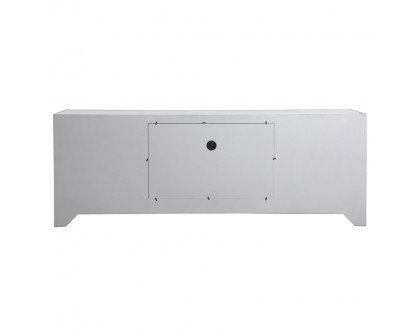 Elegant James 72" Mirrored TV Stand - Silver (MF70172S)