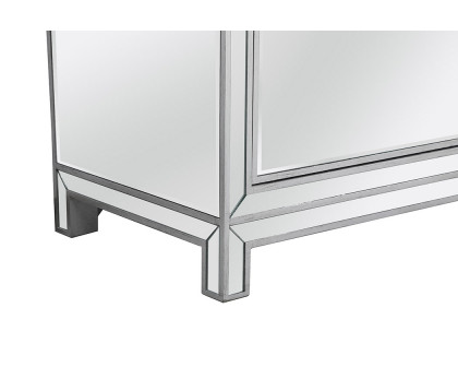 Elegant James 72" Mirrored TV Stand - Silver (MF70172S)