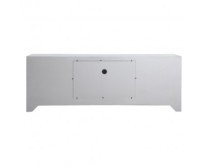 Elegant James 72" Mirrored TV Stand - Silver (MF70172S-F1)