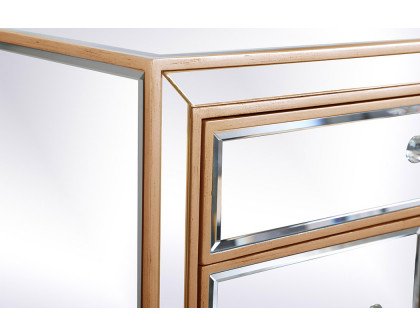 Elegant 29" Mirrored Cabinet - Gold (MF71034G)