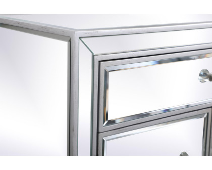 Elegant 29" Mirrored Cabinet - Silver (MF71034S)