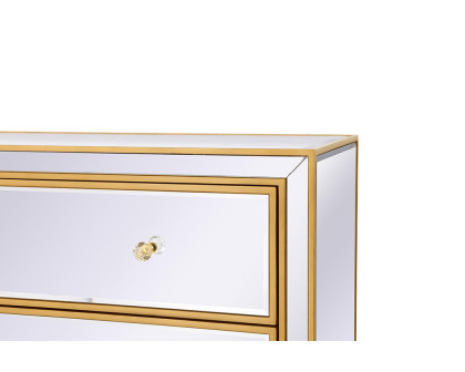 Elegant 3 Drawers 40" Chest - Gold (MF72019G)