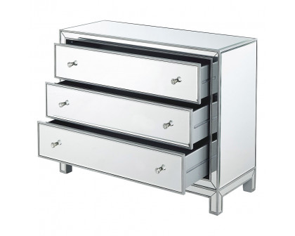 Elegant 3 Drawers 40" Chest - Silver (MF72019S)