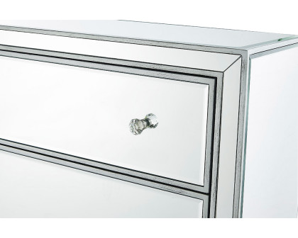 Elegant 3 Drawers 40" Chest - Silver (MF72019S)