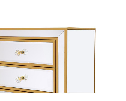 Elegant 7 Drawers 18" Lingerie Chest - Gold (MF72047G)