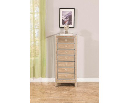 Elegant 7 Drawers 18" Lingerie Chest - Silver (MF72047S)