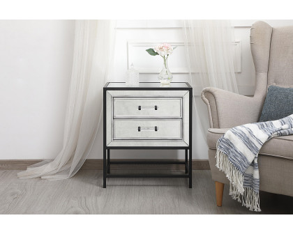 Elegant - Beau 24" x 21" End Table (MF73016BK)