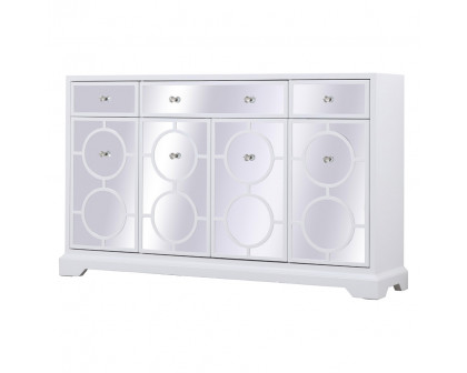 Elegant 60" Mirrored Credenza - White (MF81001WH)