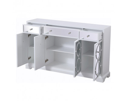 Elegant 60" Mirrored Credenza - White (MF81001WH)