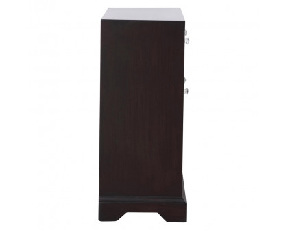 Elegant 32" Mirrored Cabinet - Dark Brown (MF81002DT)