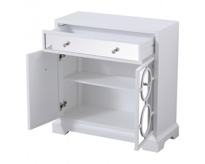 Elegant 32" Mirrored Cabinet - White (MF81002WH)