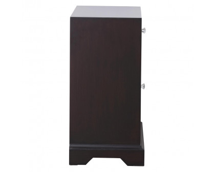 Elegant 24" Mirrored Cabinet - Dark Brown (MF81016DT)