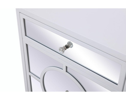 Elegant 24" Mirrored Cabinet - White (MF81016WH)