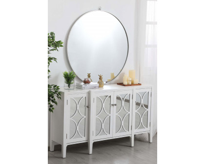 Elegant 60" Mirrored Credenza - White (MF82001WH)