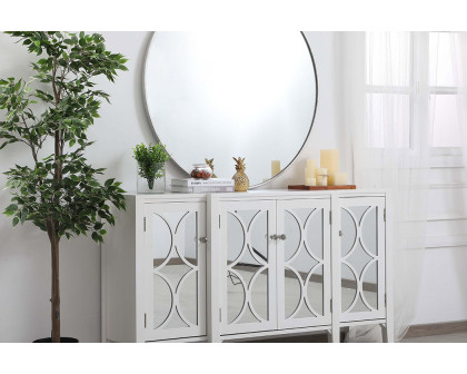 Elegant 60" Mirrored Credenza - White (MF82001WH)