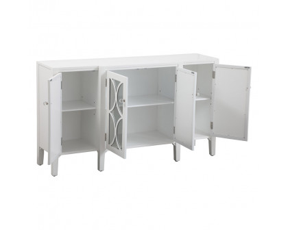 Elegant 60" Mirrored Credenza - White (MF82001WH)