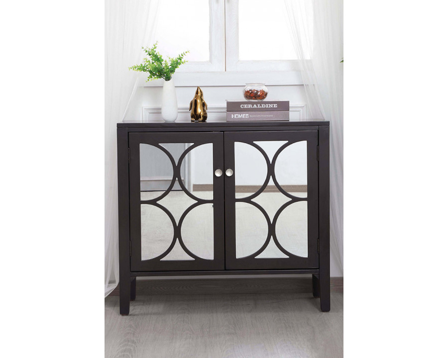 Elegant 36" Mirrored Cabinet - Dark Brown (MF82002DT)