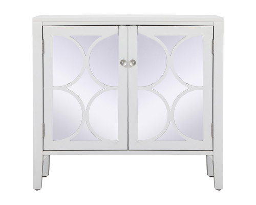 Elegant 36" Mirrored Cabinet - White (MF82002WH)