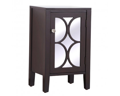 Elegant 18" Mirrored Cabinet - Dark Brown (MF82035DT)