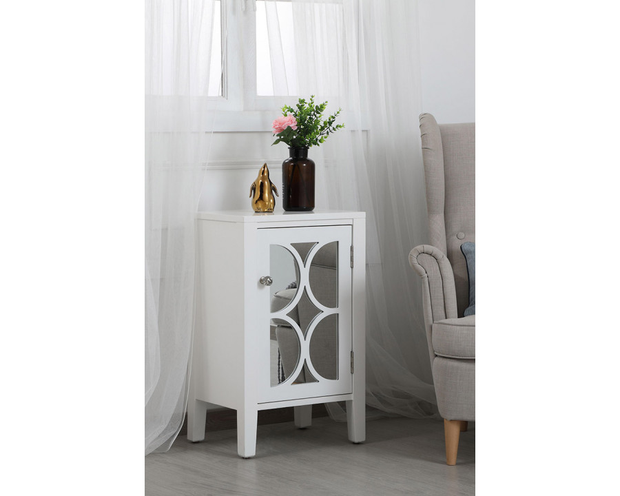 Elegant 18" Mirrored Cabinet - White (MF82035WH)