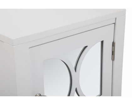 Elegant 18" Mirrored Cabinet - White (MF82035WH)