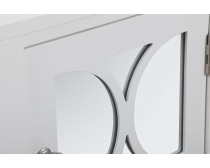 Elegant 18" Mirrored Cabinet - White (MF82035WH)