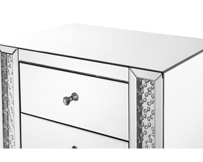 Elegant - 29" Crystal Five Drawers Chest (MF91005)