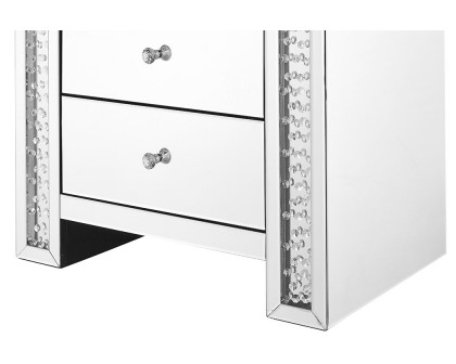 Elegant - 29" Crystal Five Drawers Chest (MF91005)