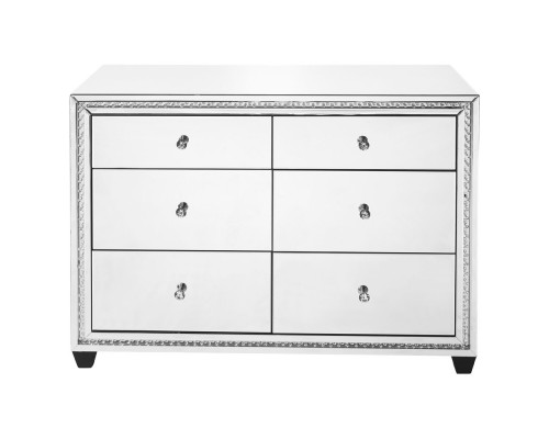 Elegant - 47" Crystal Six Drawers Cabinet (MF91011)