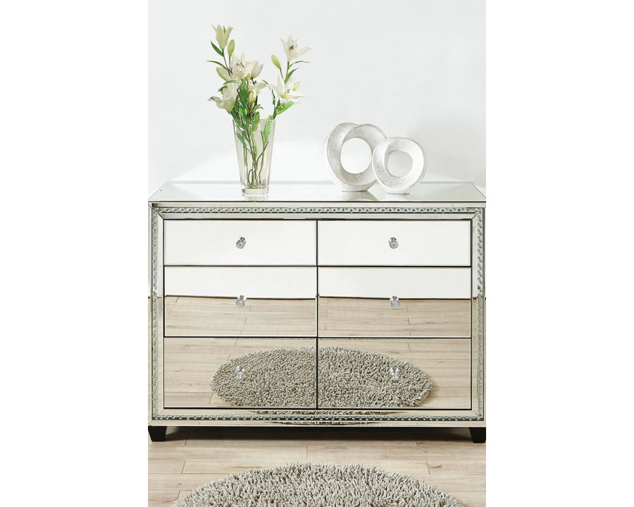 Elegant - 47" Crystal Six Drawers Cabinet (MF91011)