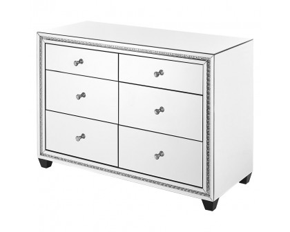 Elegant - 47" Crystal Six Drawers Cabinet (MF91011)