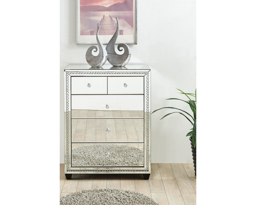 Elegant - 31.5" Crystal Five Drawers Cabinet (MF91013)