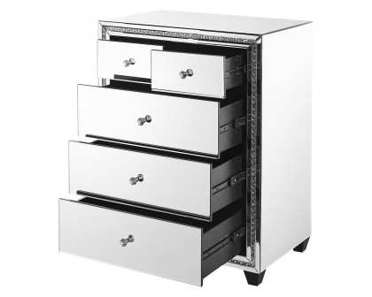 Elegant - 31.5" Crystal Five Drawers Cabinet (MF91013)