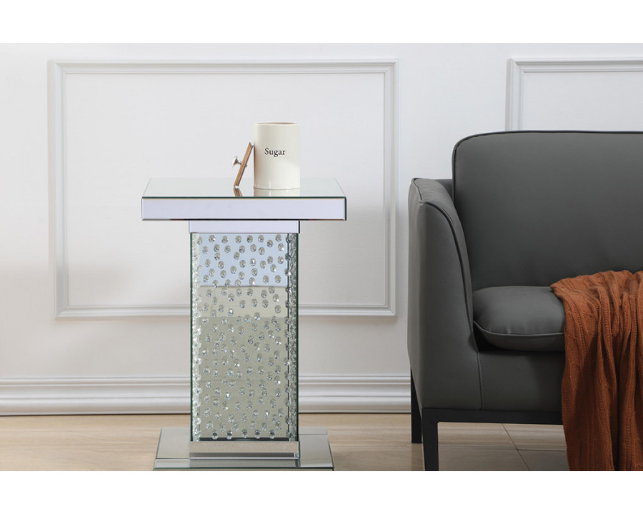 Elegant - 17.5" Crystal End Table (MF92006)