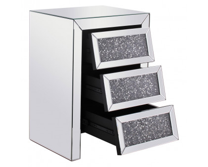 Elegant - 17.5" Crystal Bedside Table (MF92014)