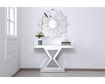 Elegant - 47" Crystal Mirrored Console Table (MF92034)