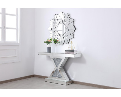 Elegant - 47" Crystal Mirrored Console Table (MF92034)