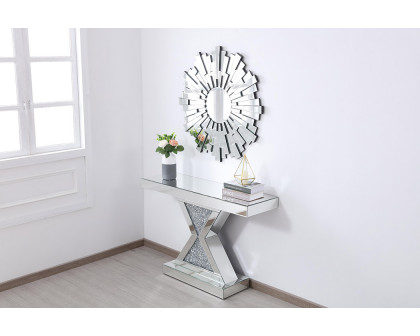 Elegant - 47" Crystal Mirrored Console Table (MF92034)