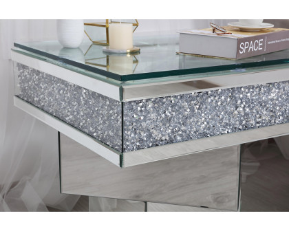 Elegant - 24" Crystal Mirrored End Table (MF92042)