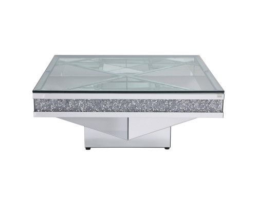 Elegant - 39" Crystal Mirrored Coffee Table (MF92043)