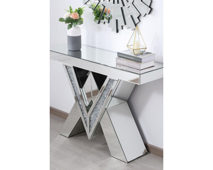 Elegant - 47" Crystal Mirrored Console Table (MF92044)