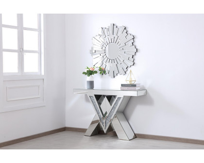 Elegant - 47" Crystal Mirrored Console Table (MF92044)