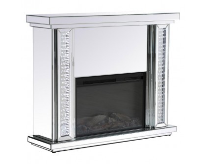 Elegant Raiden Clear Mantle with Fireplace - Clear (MF98901-F1)