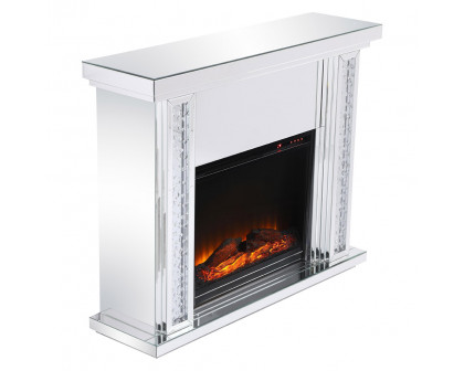 Elegant Raiden Clear Mantle with Fireplace - Clear (MF98901-F1)