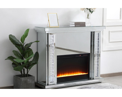 Elegant - Raiden Clear Mantle with Fireplace