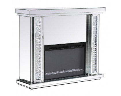 Elegant Raiden Clear Mantle with Fireplace - Clear (MF98901-F2)