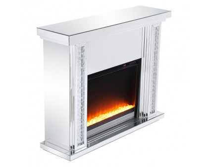 Elegant Raiden Clear Mantle with Fireplace - Clear (MF98901-F2)