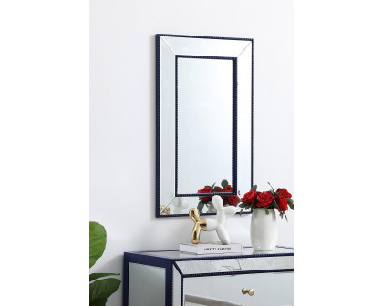 Elegant Wall Mirror - Blue, L 32" (MR32032BL)