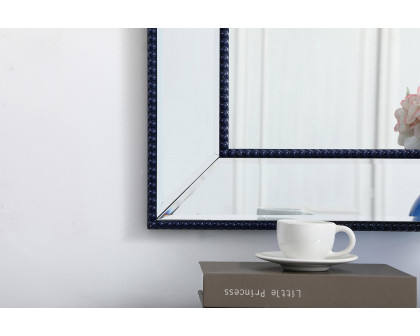 Elegant Wall Mirror - Blue, L 32" (MR32032BL)